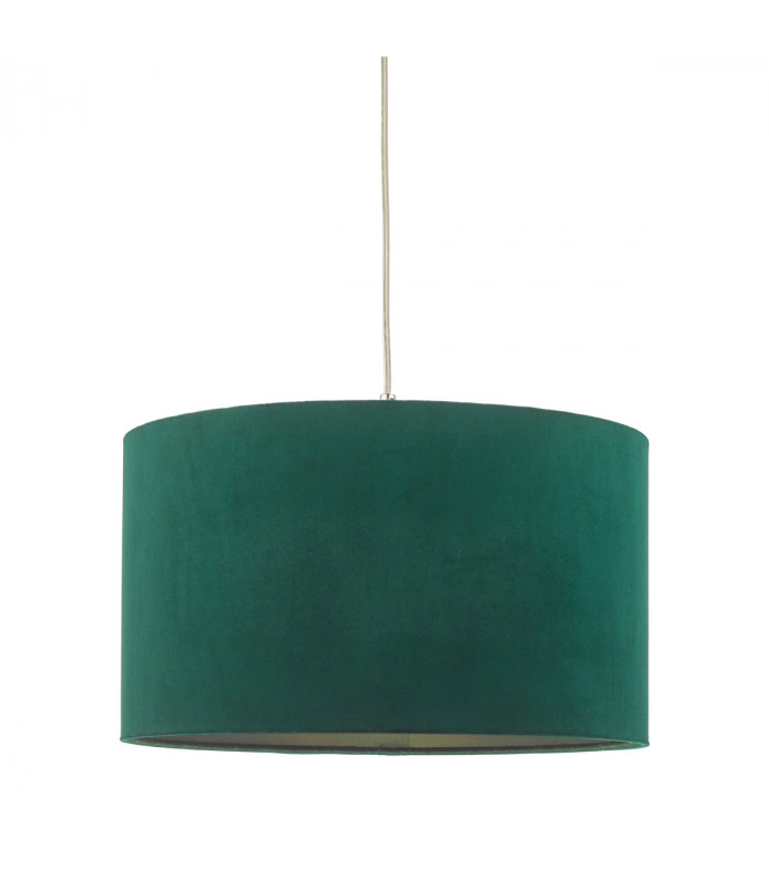 Cylindrical Easy Fit Pendant Light Green