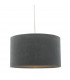 Cylindrical Easy Fit Pendant Light Grey
