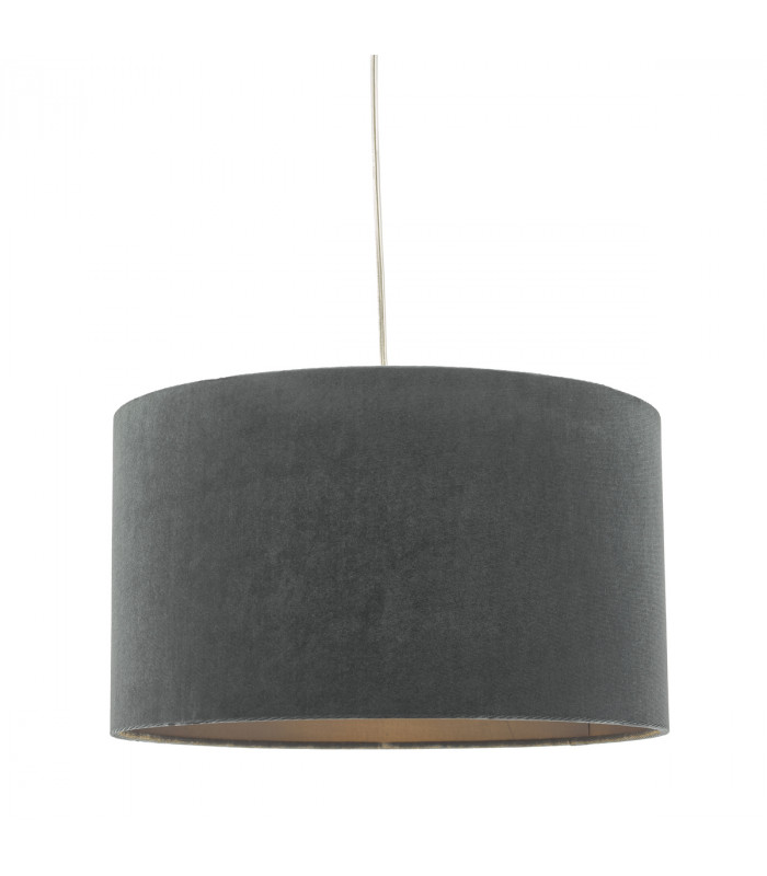 Cylindrical Easy Fit Pendant Light Grey