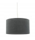 Cylindrical Easy Fit Pendant Light Grey