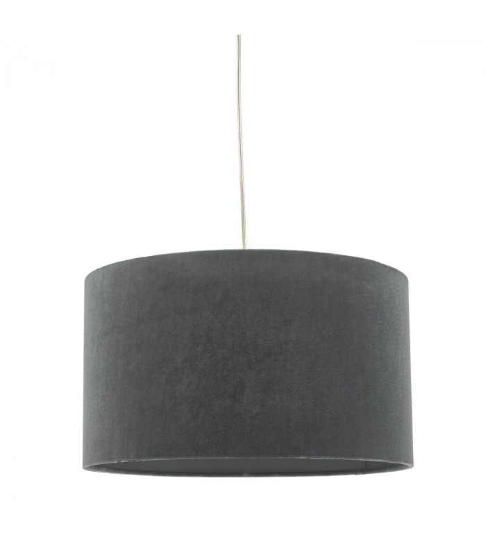 Cylindrical Easy Fit Pendant Light Grey