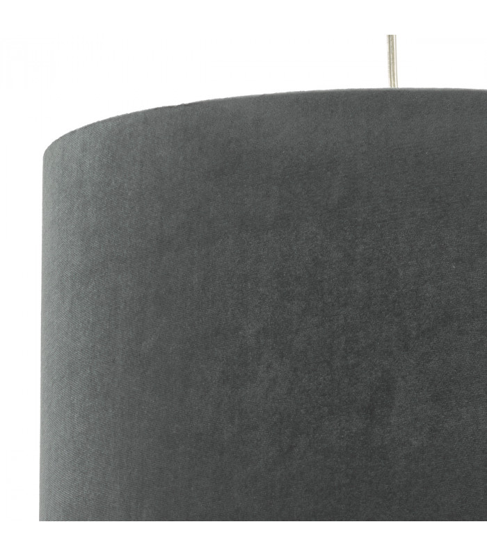 Cylindrical Easy Fit Pendant Light Grey
