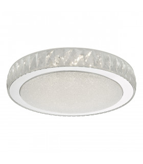 Flush Ceiling Light Acrylic & Stainless Steel Large LED