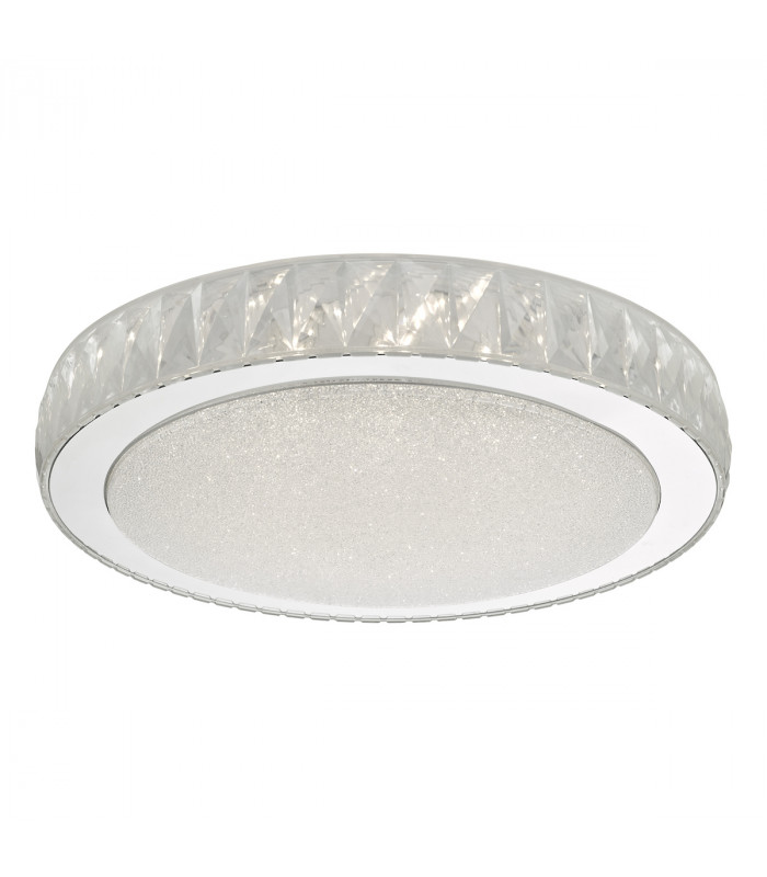 Flush Ceiling Light Acrylic & Stainless Steel Large LED