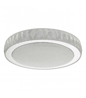 Flush Ceiling Light Acrylic & Stainless Steel Large LED