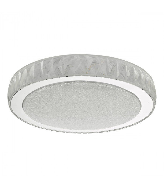 Flush Ceiling Light Acrylic & Stainless Steel Large LED