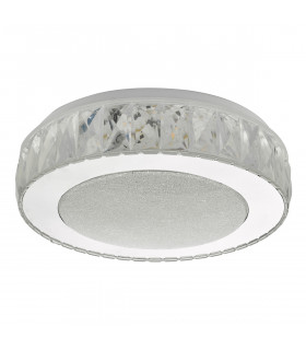 Flush Ceiling Light Acrylic & Stainless Steel Small LED