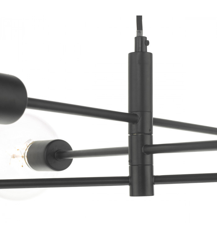 Pendant Light Black, 6x E27