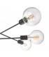 Pendant Light Black, 6x E27