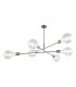 Pendant Light Satin Chrome, 6x E27
