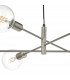 Pendant Light Satin Chrome, 6x E27