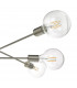 Pendant Light Satin Chrome, 6x E27
