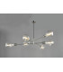 Pendant Light Satin Chrome, 6x E27