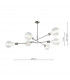 Pendant Light Satin Chrome, 6x E27