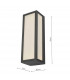 Flush Ceiling Light Wall Light Anthracite IP65 LED, 1x LED