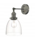 Dome Wall Light Antique Chrome & Glass