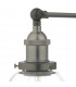 Dome Wall Light Antique Chrome & Glass