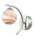 Wall Light Polished Chrome With Planet Style Glass