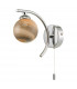 Wall Light Polished Chrome With Planet Style Glass