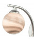 Wall Light Polished Chrome With Planet Style Glass