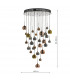 Cluster Pendant Light In Copper & Bronze 3M Drop, 30x G4