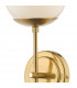 Wall Light Natural Brass Opal Glass