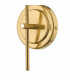 Wall Light Natural Brass Opal Glass