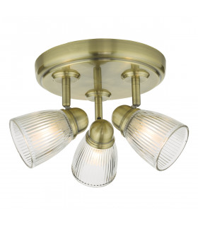Spotlight Spotlight Antique Brass Glass IP44, 3x G9