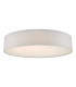 Cylindrical Flush Ceiling Light Ivory, 6x E27