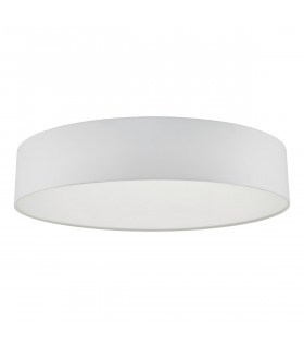 Cylindrical Flush Ceiling Light Ivory, 6x E27