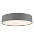 Cylindrical Flush Ceiling Light Grey, 6x E27