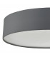 Cylindrical Flush Ceiling Light Grey, 6x E27