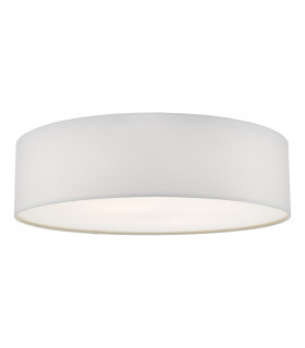 Cylindrical Flush Ceiling Light Ivory, 4x E27