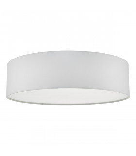 Cylindrical Flush Ceiling Light Ivory, 4x E27