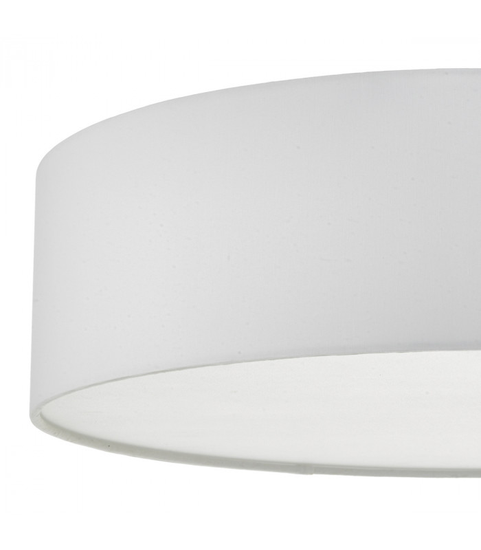 Cylindrical Flush Ceiling Light Ivory, 4x E27