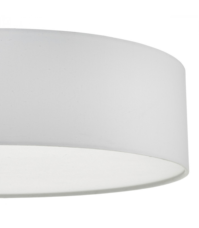 Cylindrical Flush Ceiling Light Ivory, 4x E27