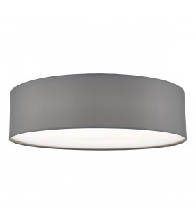 Cylindrical Flush Ceiling Light Grey, 4x E27