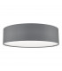 Cylindrical Flush Ceiling Light Grey, 4x E27