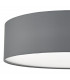 Cylindrical Flush Ceiling Light Grey, 4x E27