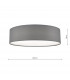 Cylindrical Flush Ceiling Light Grey, 4x E27
