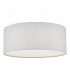 Cylindrical Flush Ceiling Light Ivory, 3x E27