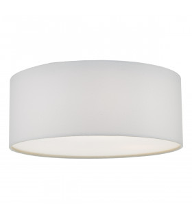 Cylindrical Flush Ceiling Light Ivory, 3x E27