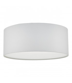 Cylindrical Flush Ceiling Light Ivory, 3x E27