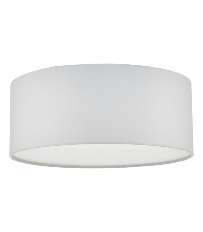 Cylindrical Flush Ceiling Light Ivory, 3x E27