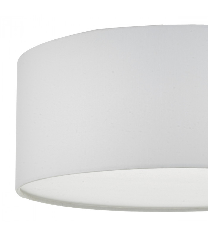 Cylindrical Flush Ceiling Light Ivory, 3x E27