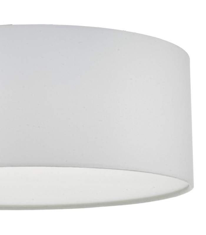 Cylindrical Flush Ceiling Light Ivory, 3x E27