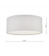 Cylindrical Flush Ceiling Light Ivory, 3x E27