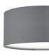 Cylindrical Flush Ceiling Light Grey, 3x E27