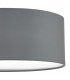 Cylindrical Flush Ceiling Light Grey, 3x E27