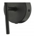 Wall Light Matt Black With Smoked Glass, 1x G9